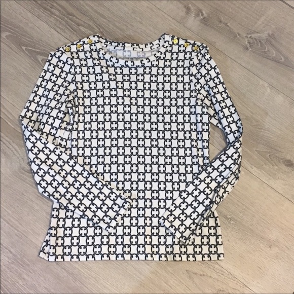 Charter Club Tops - Charterclub woman weekend long sleeve blue & white